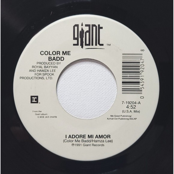 Color Me Badd Vinyl 45 I Adore Mi Amor (u.s.a. Mix) / International Mix M- - Picture 1 of 2